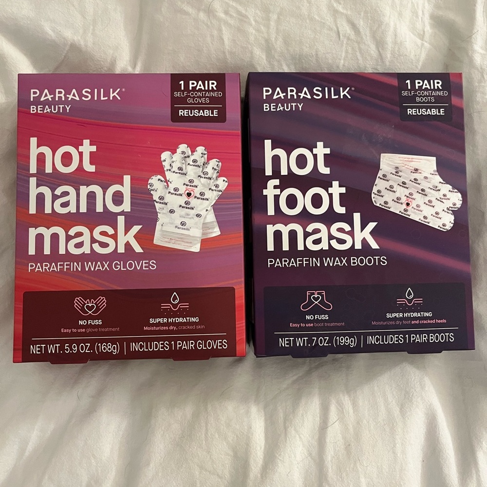 Parasilk Hot Hand and Foot Mask Bundle